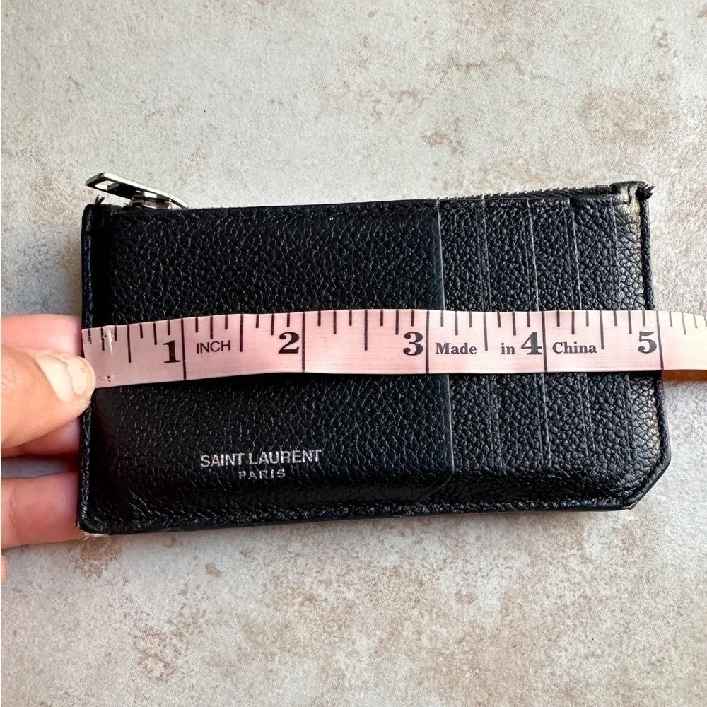 Saint Laurent Leather Card Holder